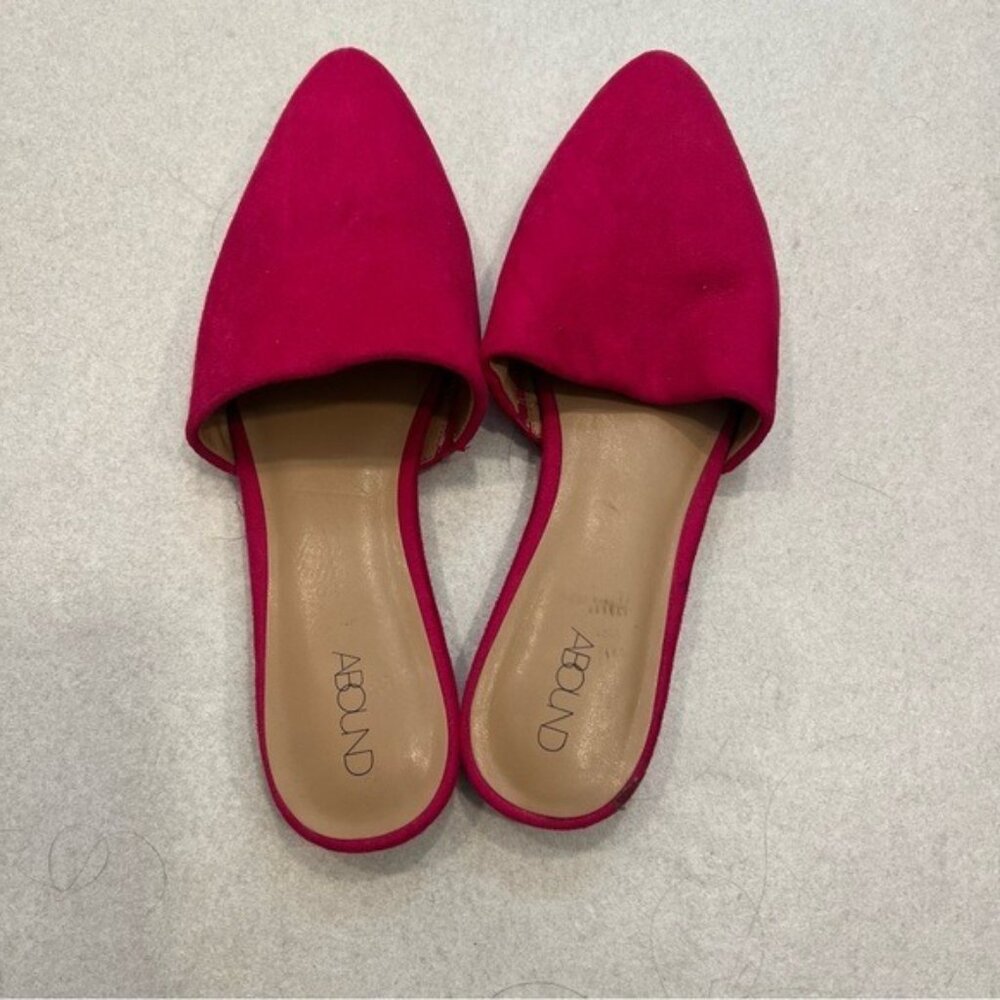 Abound Hot Pink Pointed Toe Slip-On Mules